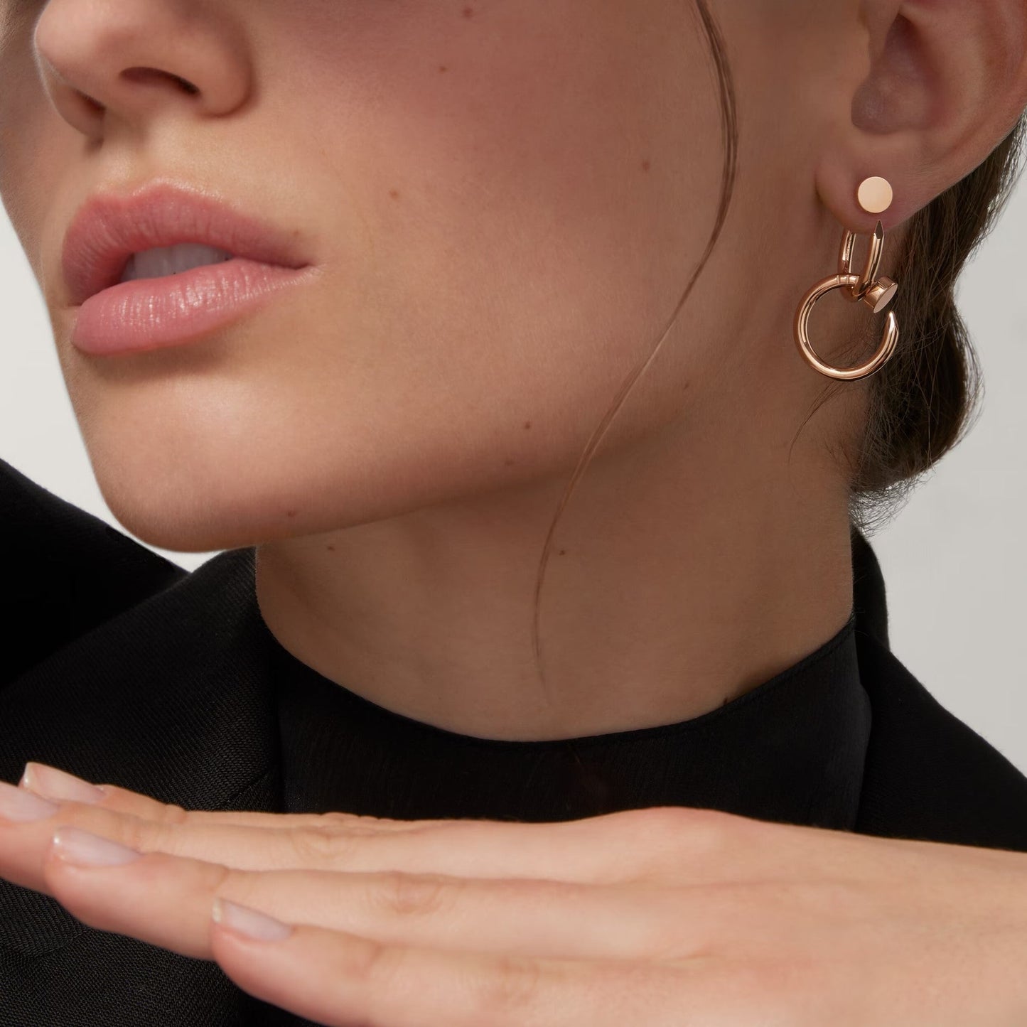 [Renovia Jewelry]JUSTE NO DIAMOND DOUBLE EARRINGS