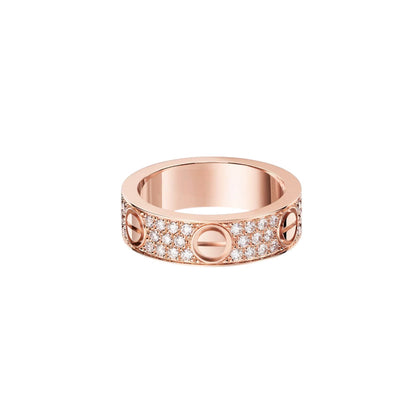 [Renovia Jewelry]LOVE RING 5.5MM DIAMONDS PAVED