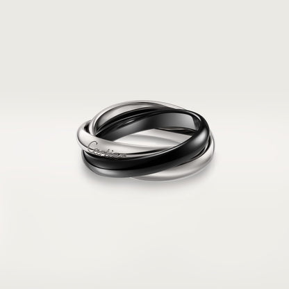 [Renovia Jewelry]TRINITY 3.2MM RING BLACK CERAMIC