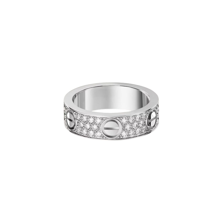 [Renovia Jewelry]LOVE RING 5.5MM DIAMONDS PAVED