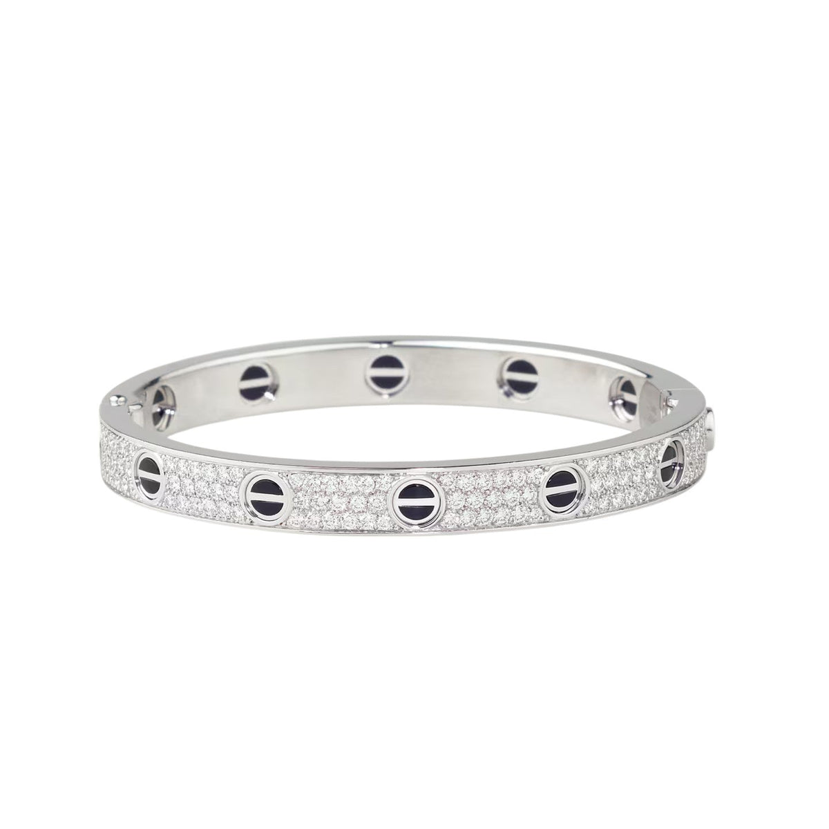 [Renovia Jewelry]LOVE BRACELET 6.1MM DIAMOND-PAVED CERAMIC