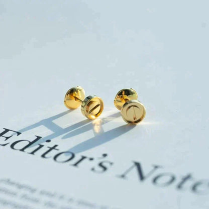 [Renovia Jewelry]LOVE EARRINGS GOLD 10MM