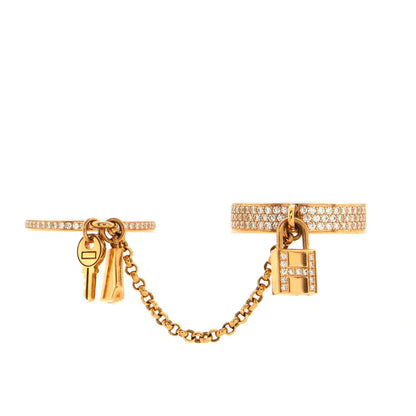 [Renovia Jewelry]HM KELLY CLOCHETTE DOUBLE RING IN  WITH DIAMONDS