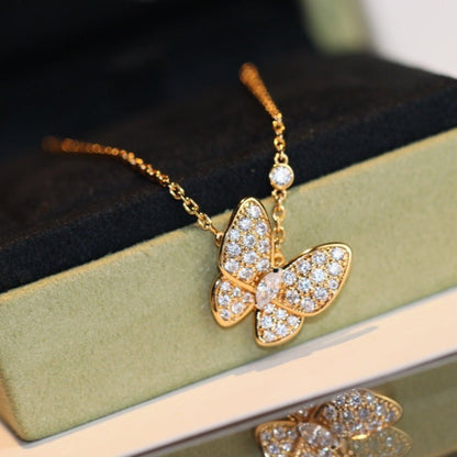 [Renovia Jewelry]BUTTERFLY DIAMOND NECKLACE