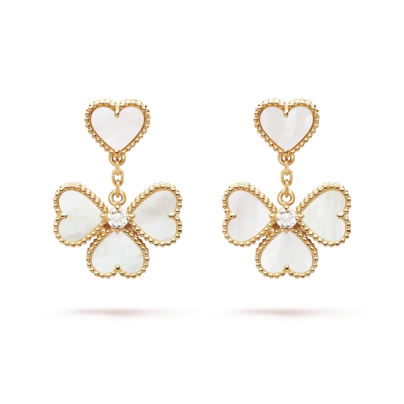 [Renovia Jewelry]CLOVER SWEET WHITE MOP EARRINGS