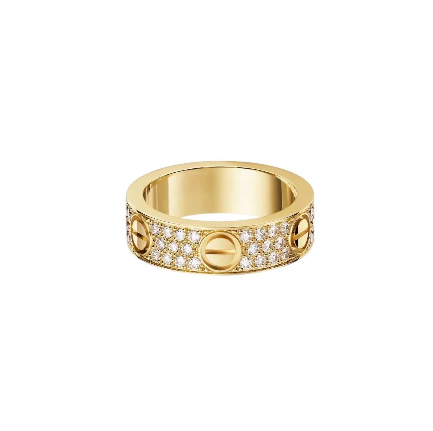 [Renovia Jewelry]LOVE RING 5.5MM DIAMONDS PAVED