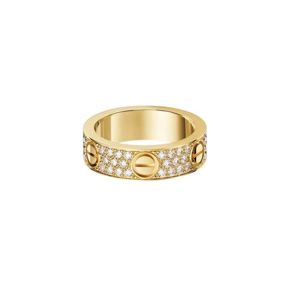 [Renovia Jewelry]LOVE RING 5.5MM DIAMONDS PAVED