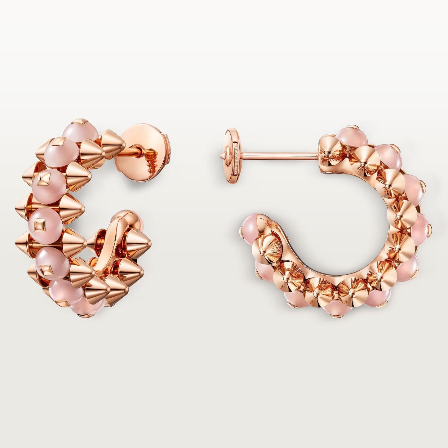 [Renovia Jewelry]CLASH 7.9MM AGATE CHALCEDONY EARRINGS