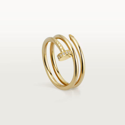 [Renovia Jewelry]JUSTE RING 4.8MM HALF DIAMOND