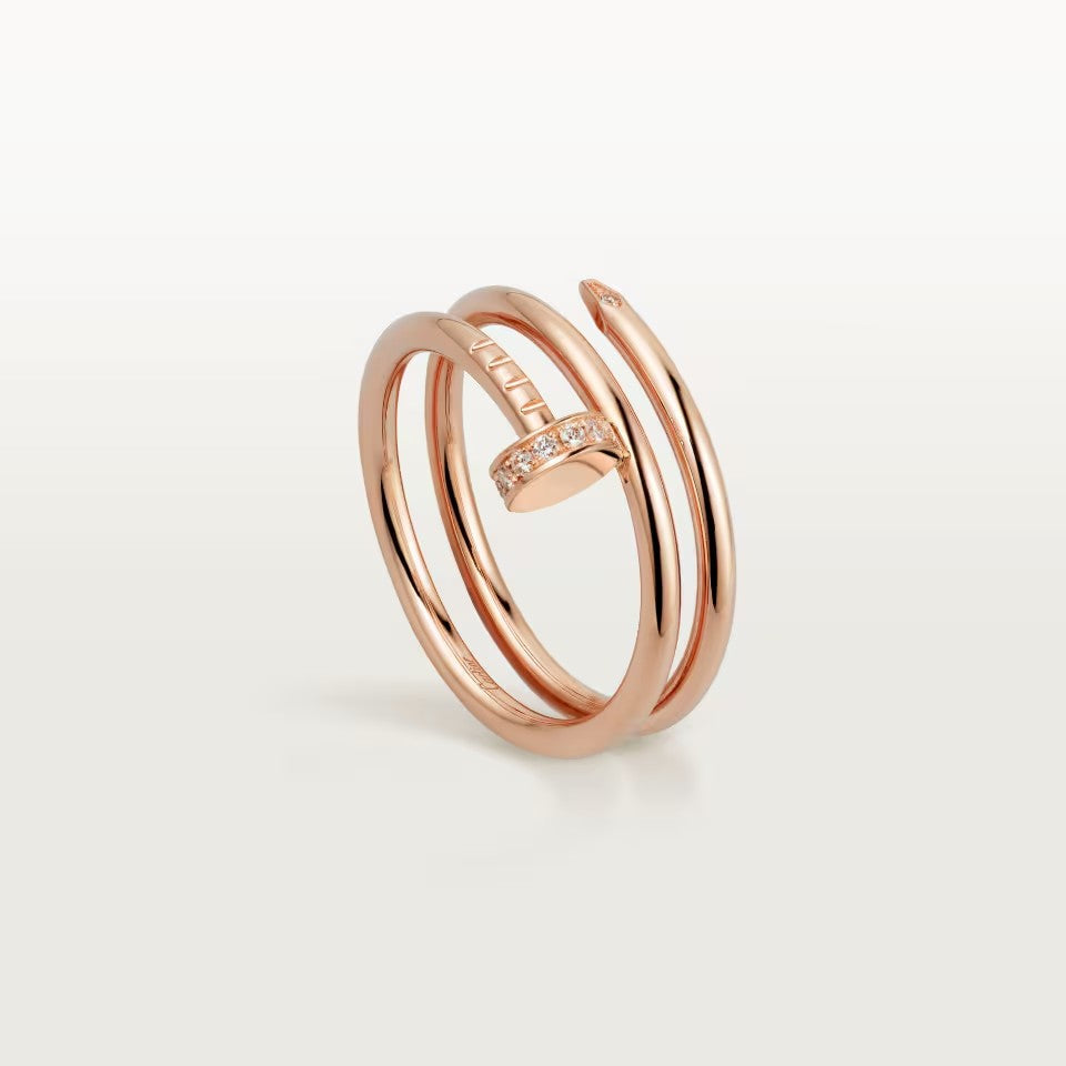 [Renovia Jewelry]JUSTE RING 4.8MM HALF DIAMOND