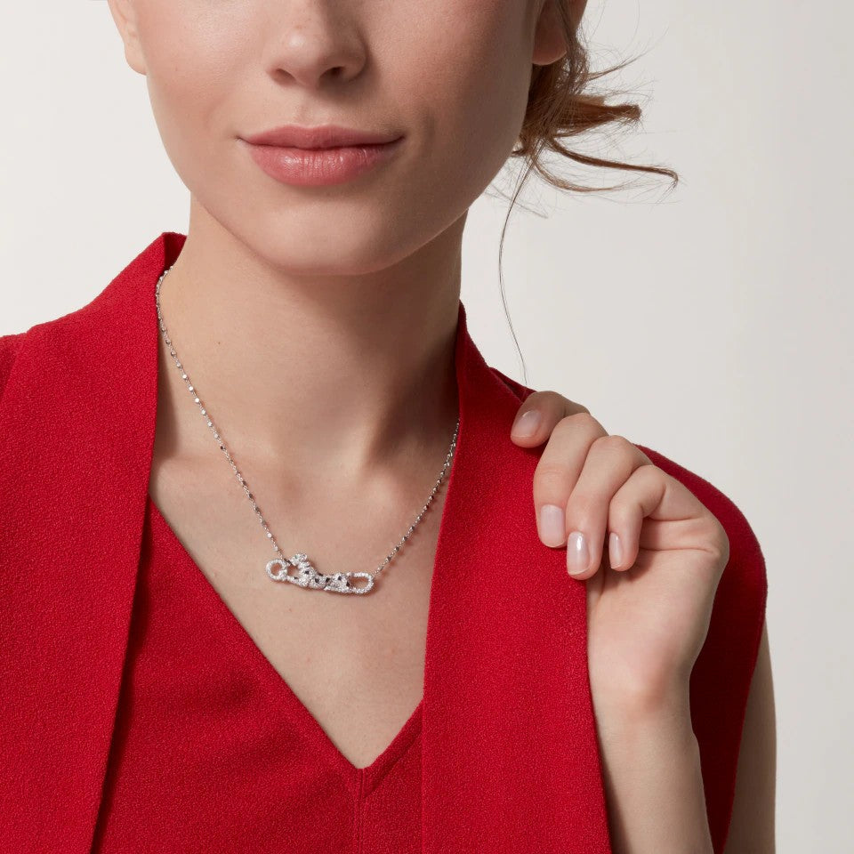 [Renovia Jewelry]PANTHERE PAVED DIAMOND NECKLACE