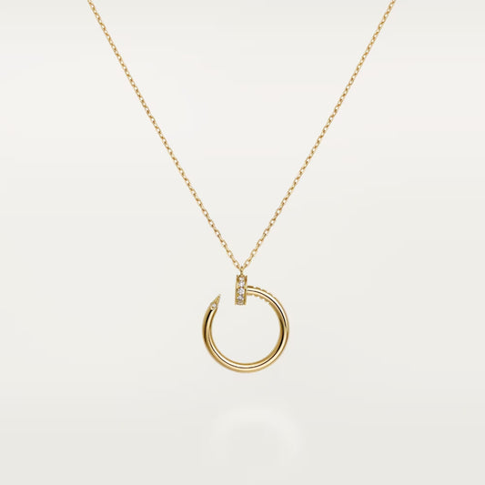 [Renovia Jewelry]JUSTE NECKLACE HALF DIAMOND