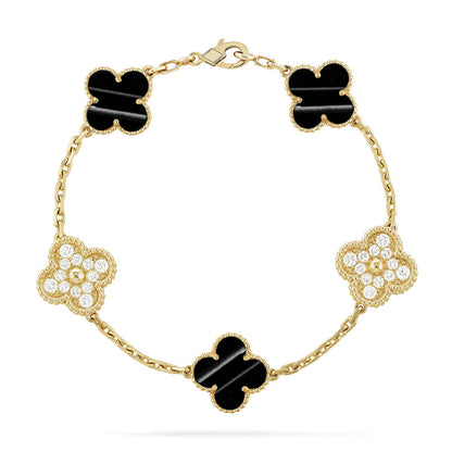 [Renovia Jewelry] CLOVER 5 MOTIF PULSAR STONE BRACELET COLLECTION