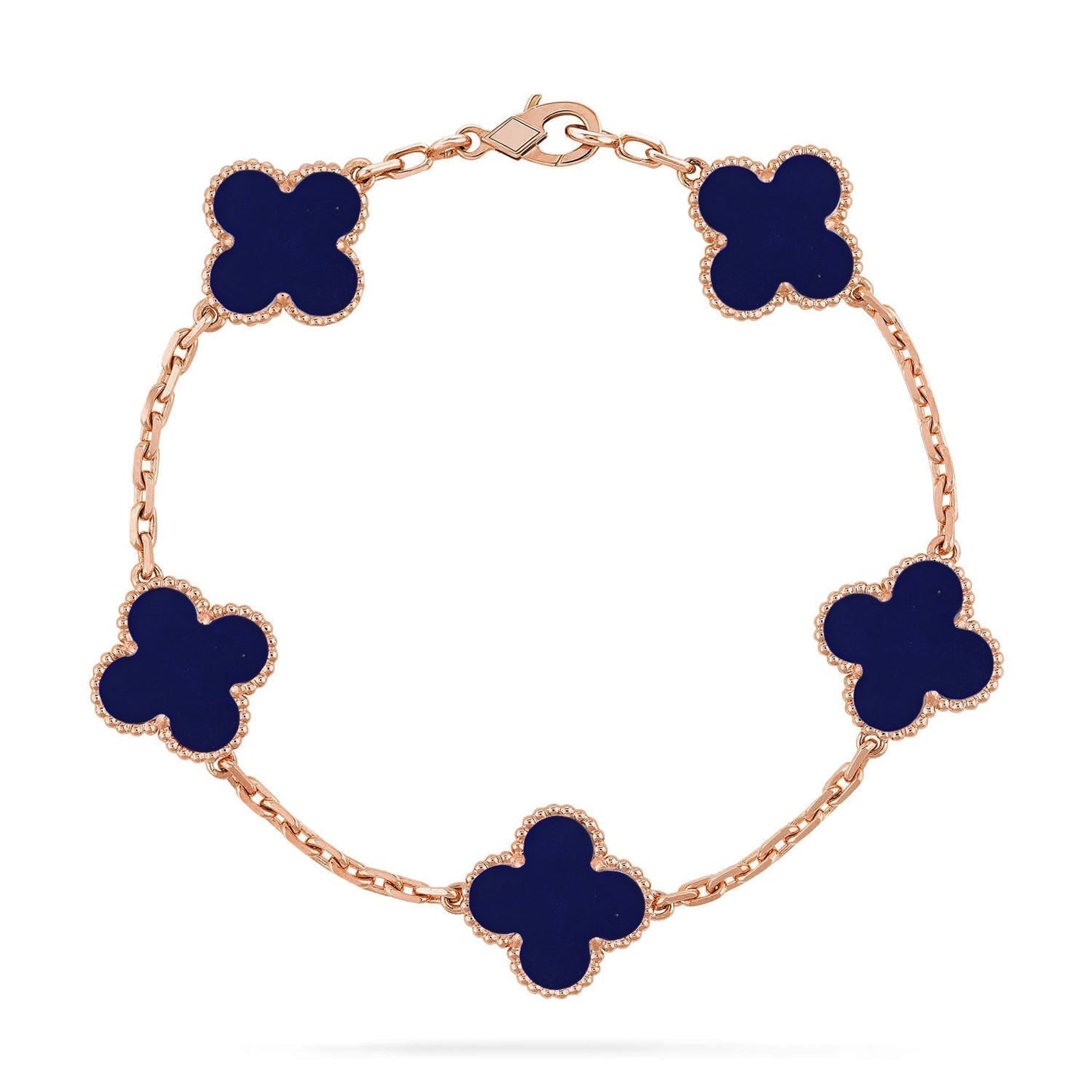 [Renovia Jewelry]CLOVER 5 MOTIF LAPIS LAZULI BRACELET COLLECTION