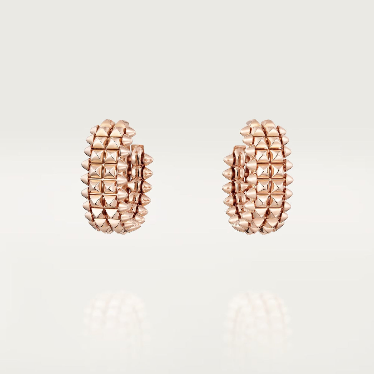 [Renovia Jewelry]CLASH 9.2MM DOUBLE ROW EARRINGS