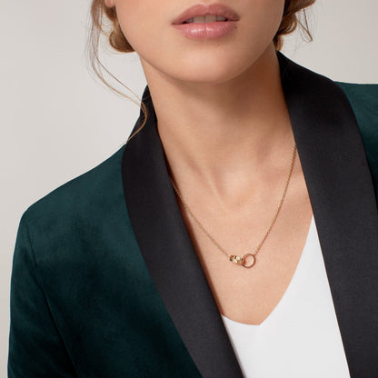 [Renovia Jewelry]LOVE DOUBLE RING NECKLACE
