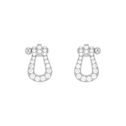 [Renovia Jewelry]FORCE 10 FULL DIAMOND STUD EARRINGS MINI MODEL