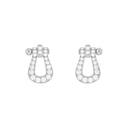 [Renovia Jewelry]FORCE 10 FULL DIAMOND STUD EARRINGS MINI MODEL