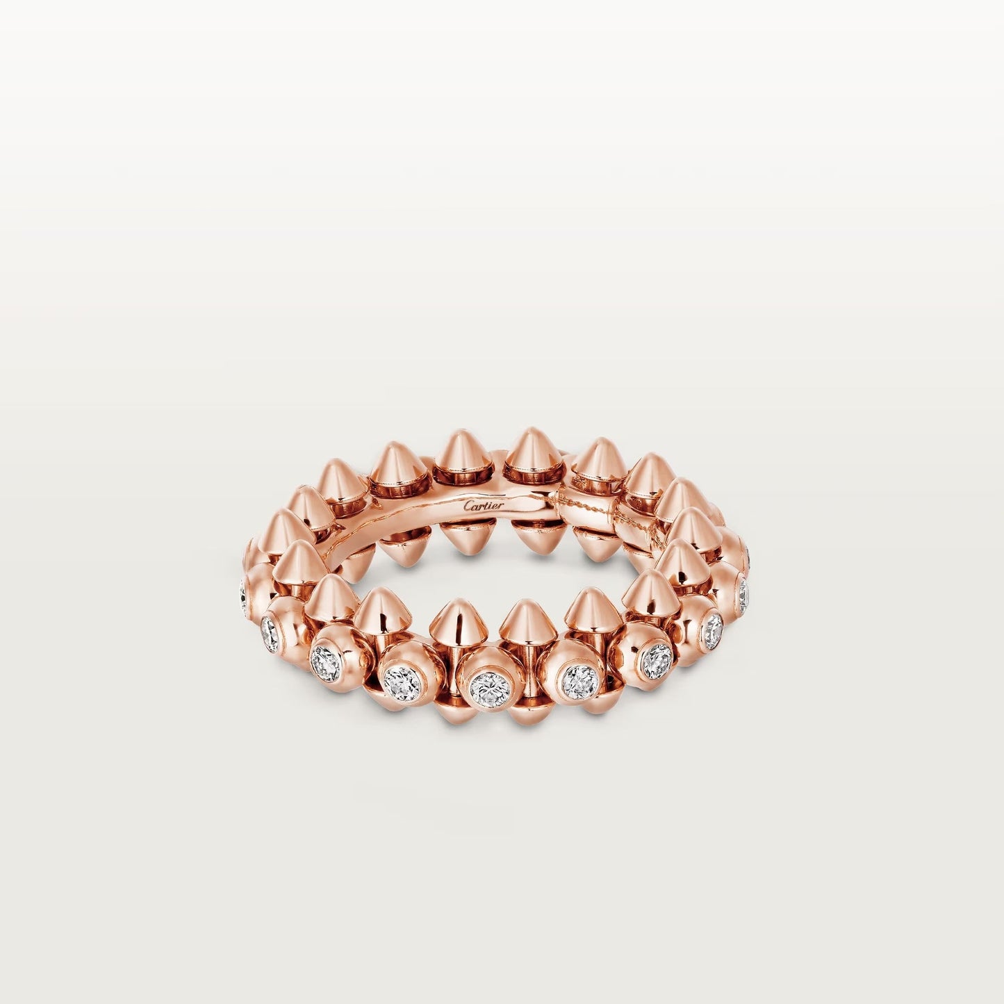 [Renovia Jewelry]CLASH 6.8MM DIAMOND MEDIUM RING