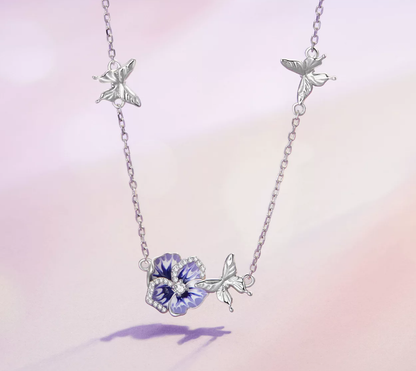 Platinum Bauhinia Necklace