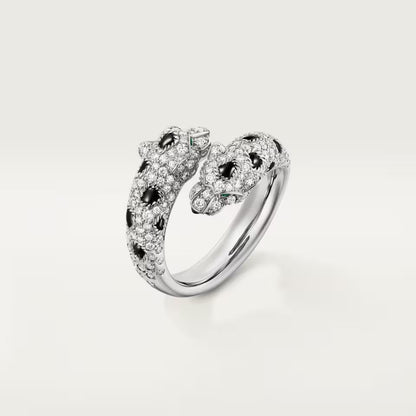 [Renovia Jewelry]PANTHERE DOUBLE HEADED FULL DIAMOND  RING