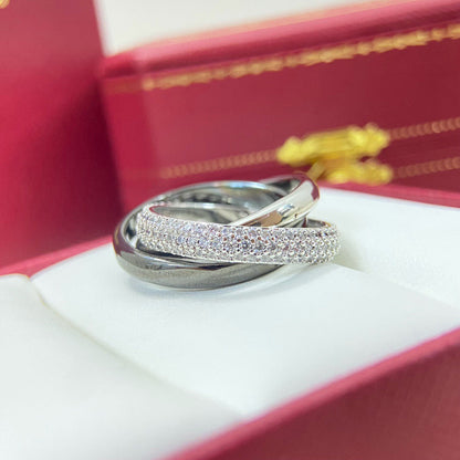[Renovia Jewelry]TRINITY 3.2MM RING BLACK CERAMIC