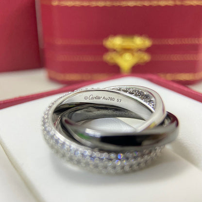 [Renovia Jewelry]TRINITY 3.2MM RING BLACK CERAMIC