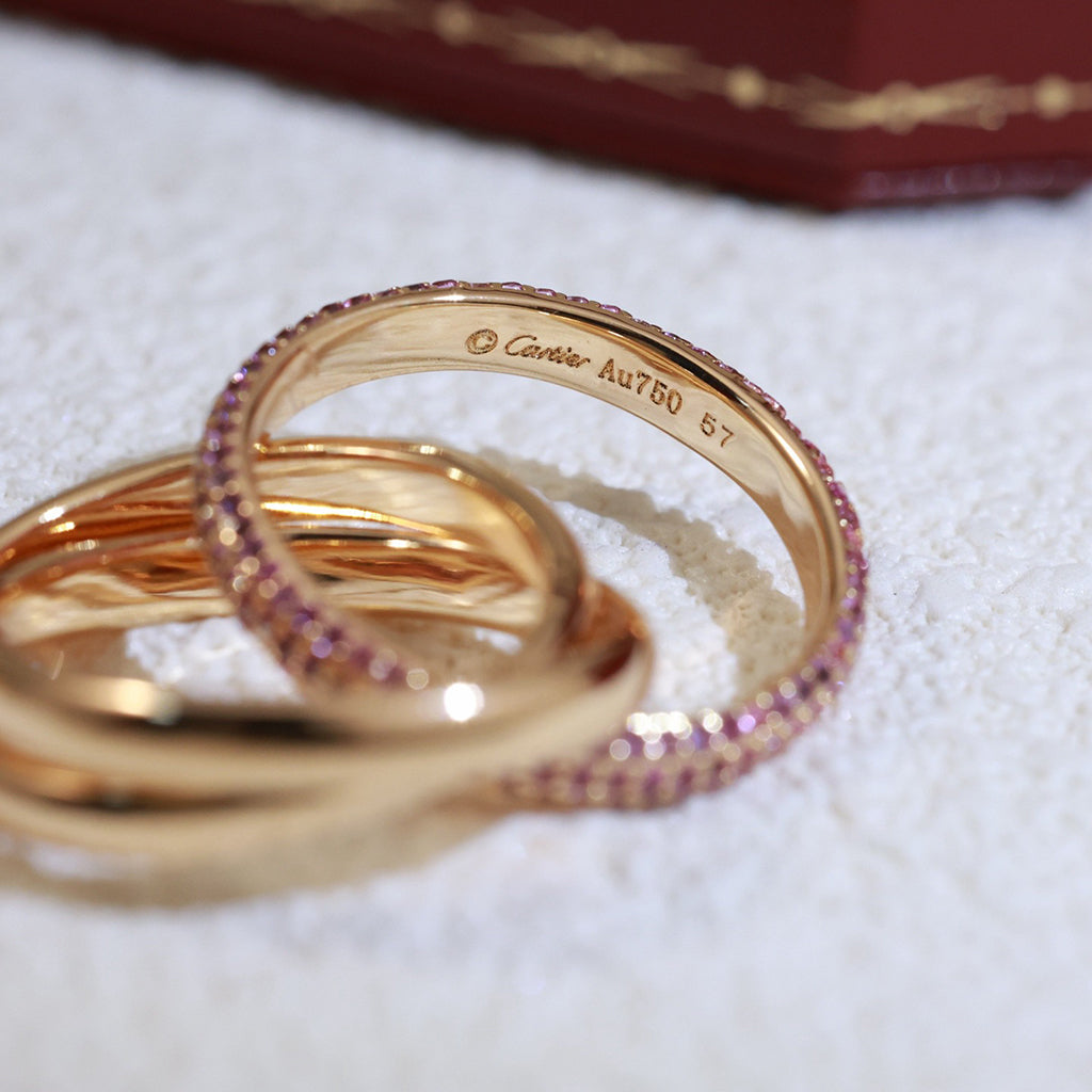 [Renovia Jewelry]TRINITY 3.2MM RING PINK DIAMOND