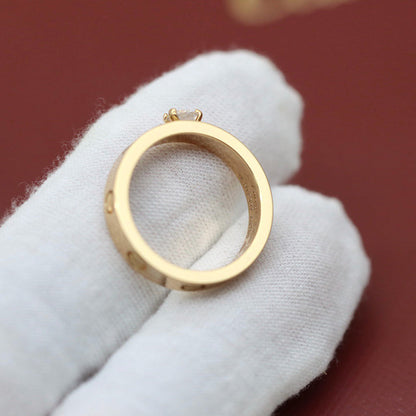 [Renovia Jewelry]LOVE RING 3.6MM 1 BIG DIAMOND