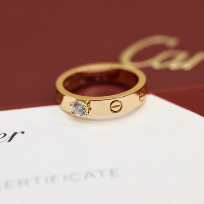 [Renovia Jewelry]LOVE RING 3.6MM 1 BIG DIAMOND