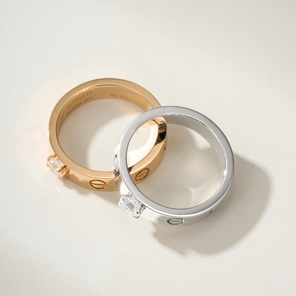 [Renovia Jewelry]LOVE RING 3.6MM 1 BIG DIAMOND