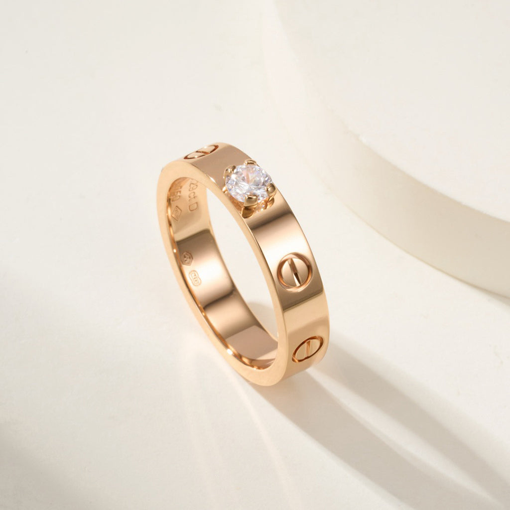 [Renovia Jewelry]LOVE RING 3.6MM 1 BIG DIAMOND