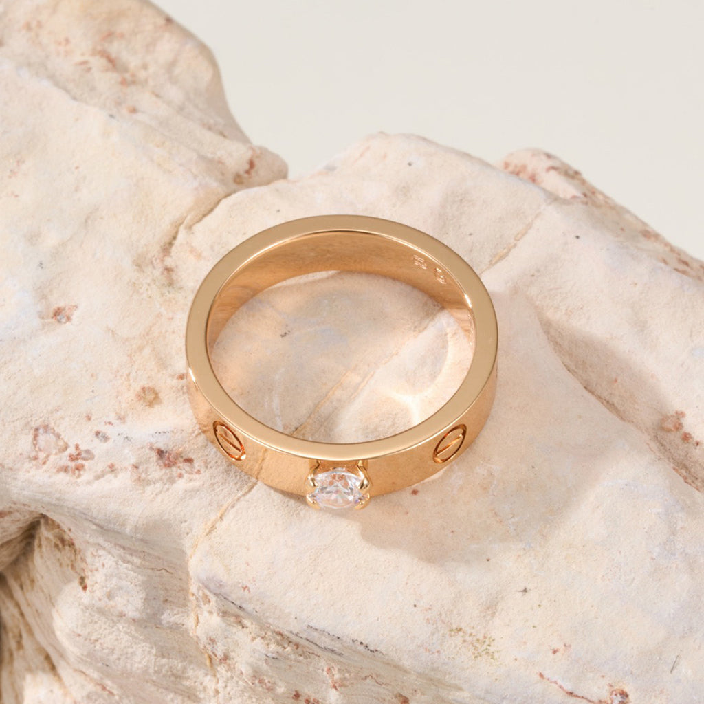 [Renovia Jewelry]LOVE RING 3.6MM 1 BIG DIAMOND