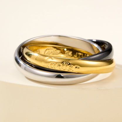 [Renovia Jewelry]TRINITY 3.2MM RING BLACK CERAMIC