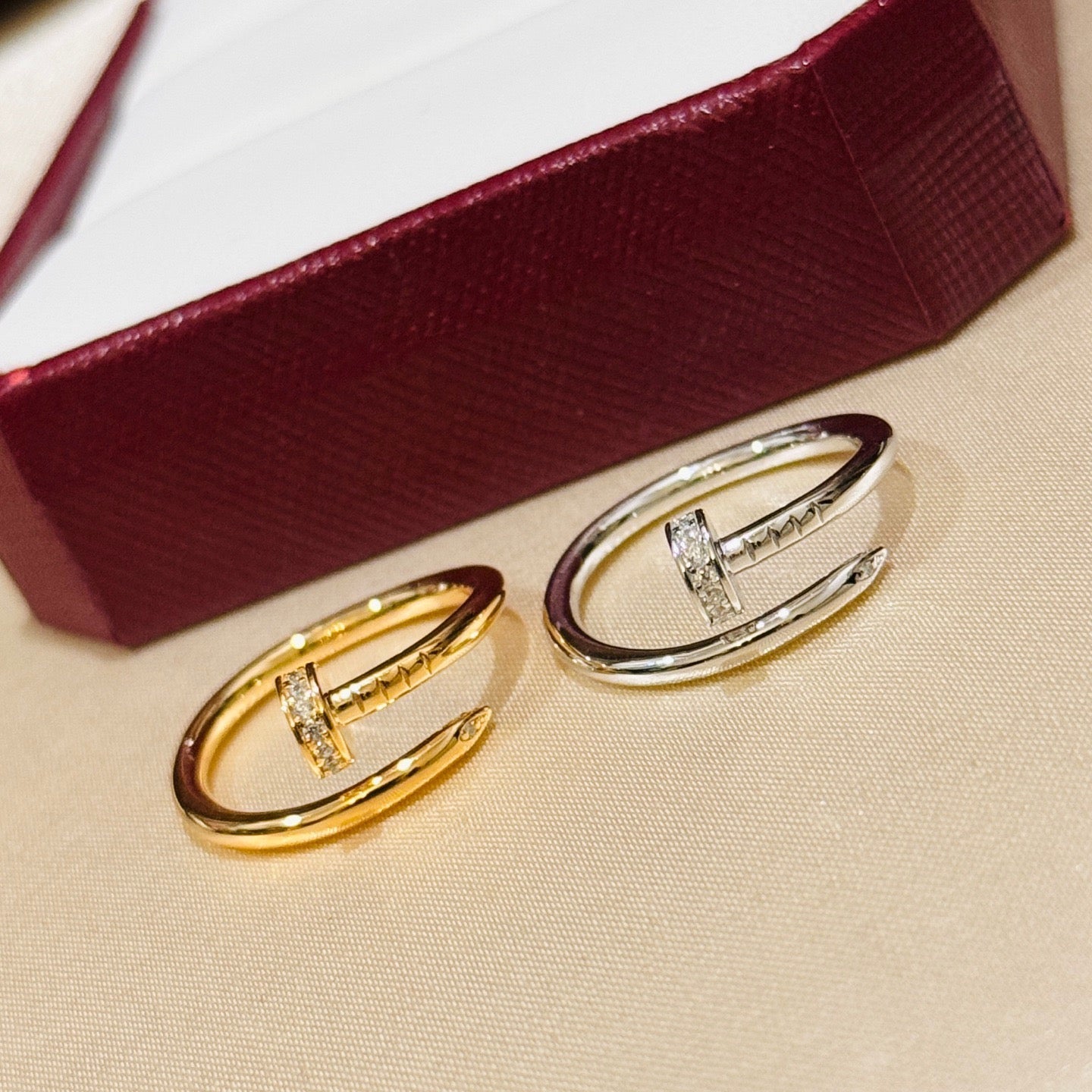 [Renovia Jewelry]JUSTE 1.8MM HALF DIAMOND RING