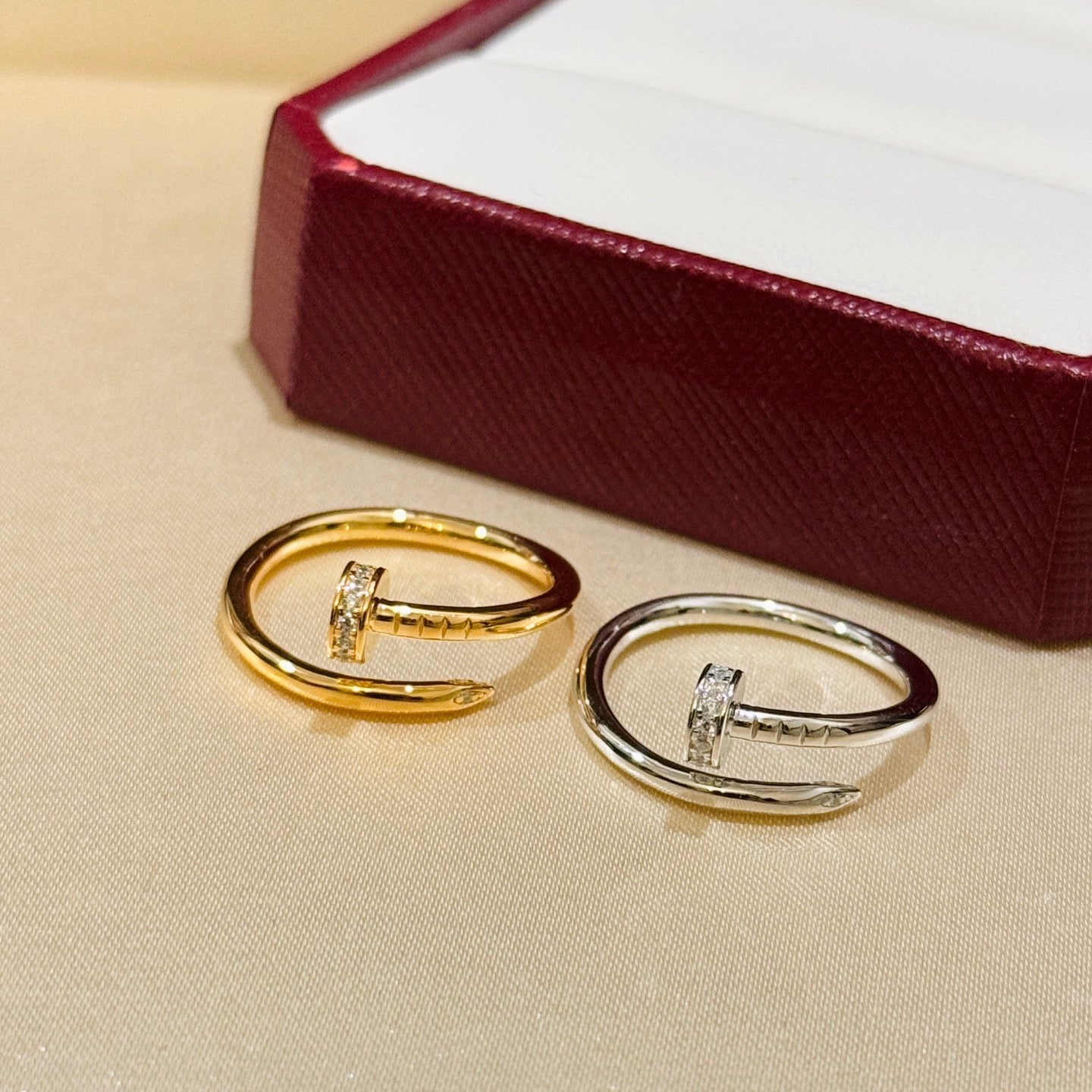 [Renovia Jewelry]JUSTE 1.8MM HALF DIAMOND RING
