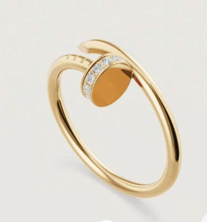 [Renovia Jewelry]JUSTE 1.8MM HALF DIAMOND RING