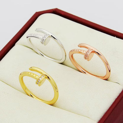 [Renovia Jewelry]JUSTE 1.8MM HALF DIAMOND RING