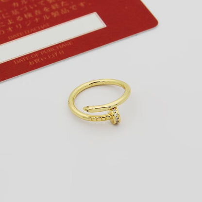 [Renovia Jewelry]JUSTE 1.8MM HALF DIAMOND RING