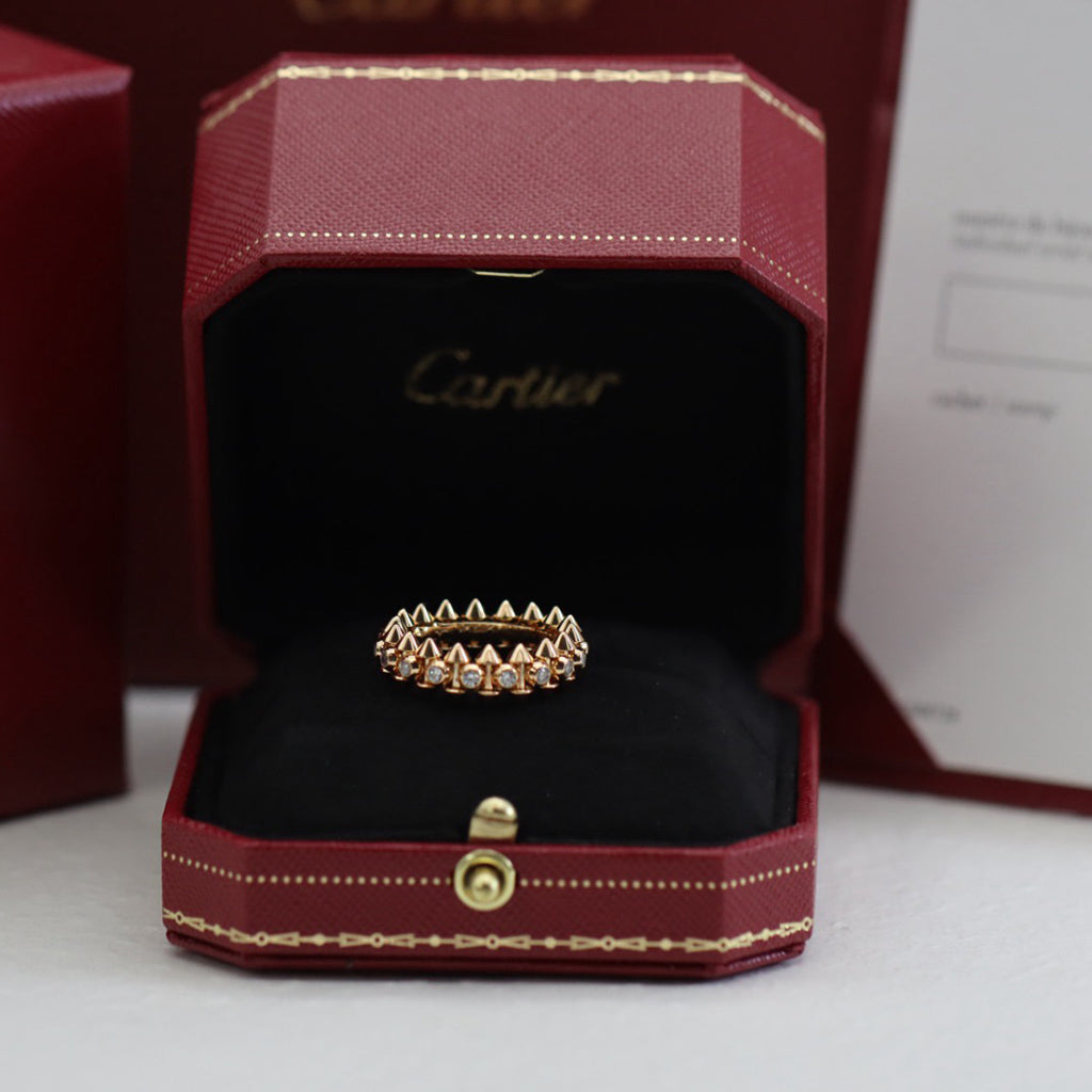 [Renovia Jewelry]CLASH 6.8MM DIAMOND MEDIUM RING