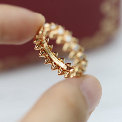 [Renovia Jewelry]CLASH 6.8MM DIAMOND MEDIUM RING