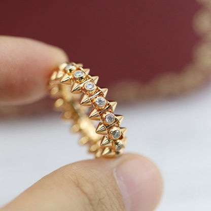[Renovia Jewelry]CLASH 6.8MM DIAMOND MEDIUM RING