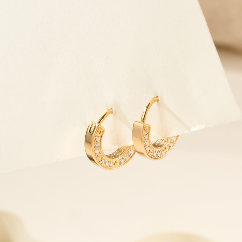 [Renovia Jewelry]LOVE DIAMOND EARRINGS