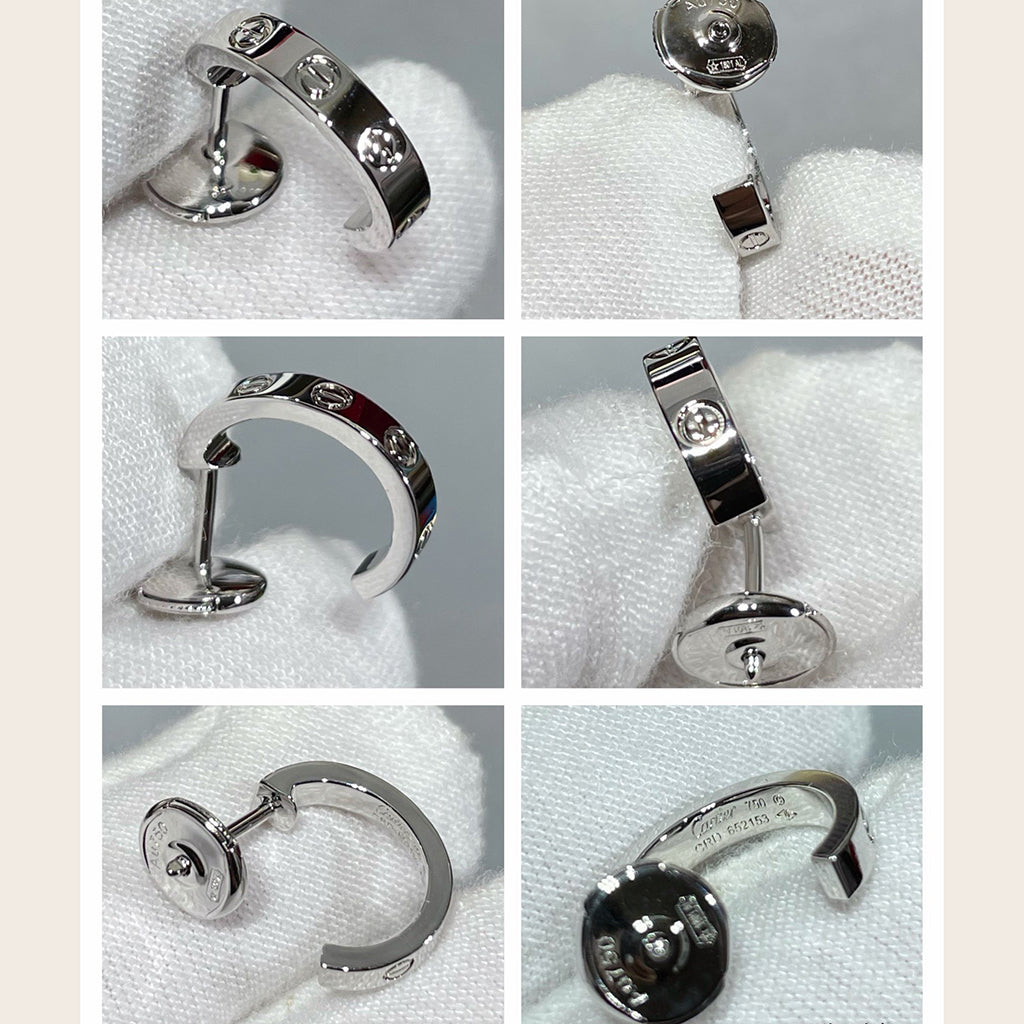 [Renovia Jewelry]LOVE EARRINGS 2.65 MM NO DIAMOND SMALL