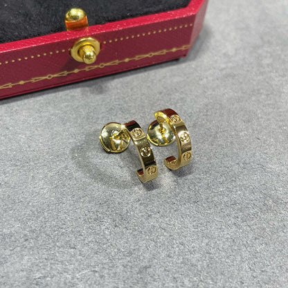 [Renovia Jewelry]LOVE EARRINGS 2.65 MM NO DIAMOND SMALL