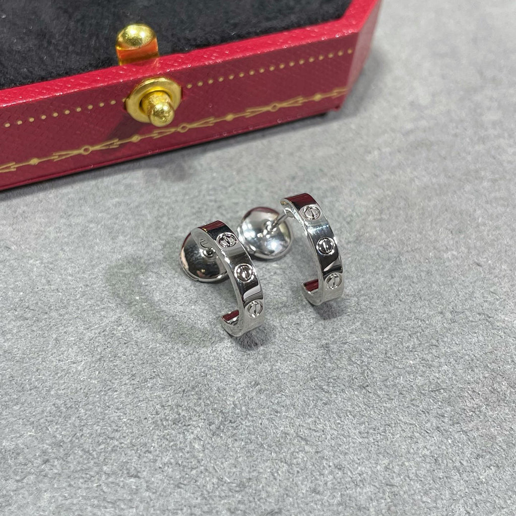 [Renovia Jewelry]LOVE EARRINGS 2.65 MM NO DIAMOND SMALL