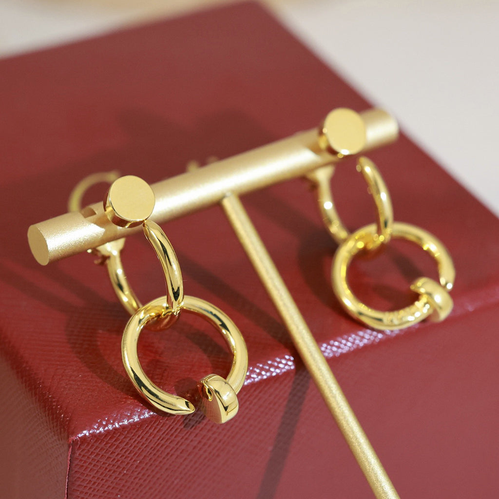 [Renovia Jewelry]JUSTE NO DIAMOND DOUBLE EARRINGS