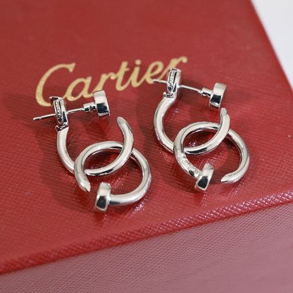 [Renovia Jewelry]JUSTE NO DIAMOND DOUBLE EARRINGS