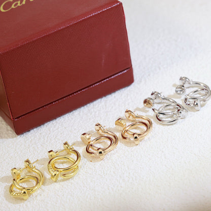[Renovia Jewelry]JUSTE NO DIAMOND DOUBLE EARRINGS