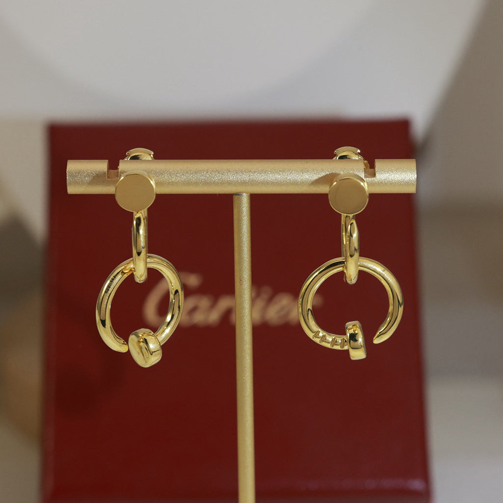 [Renovia Jewelry]JUSTE NO DIAMOND DOUBLE EARRINGS